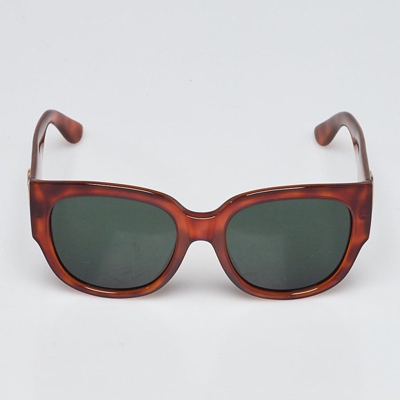 New  - GUCCI Brown Tortoise Shell Acetate Oversized Frame  GG0142SA - Picture 5 of 17
